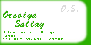 orsolya sallay business card